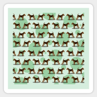 Airedale terrier pattern Sticker